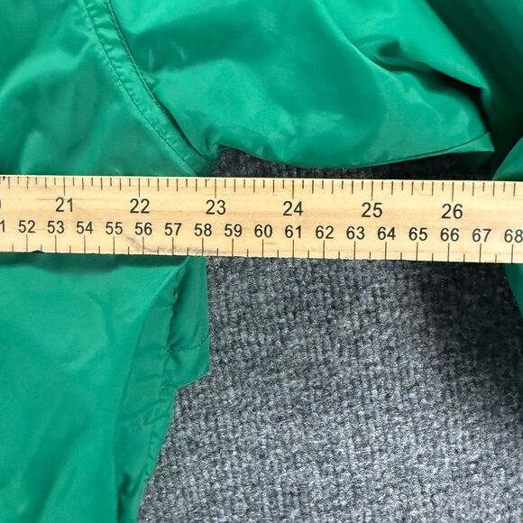Woolrich Jacket Womens L Green Full Zip Long Rain Coat Hoodie Outdoor Hiking - Picture 9 of 10